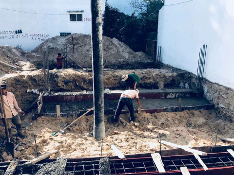 Thi công trọn gói phần thô nhà ở 3 tầng tại đường Ngô Đức Kế , Thanh Khê, Đà Nẵng Thi công trọn gói phần thô nhà ở 3 tầng tại đường Ngô Đức Kế , Thanh Khê, Đà Nẵng